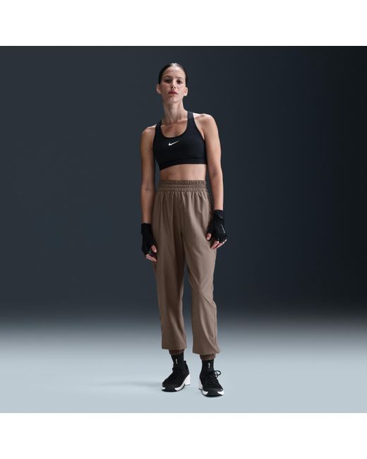 Nike One Dri-Fit High-Waisted 7/8 Jogger Pants in Blue | Lyst