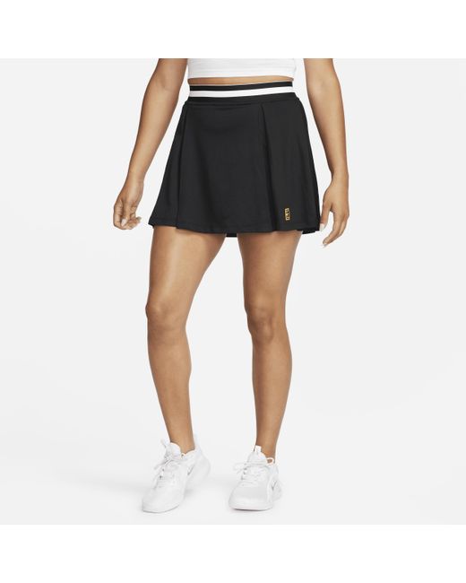 Nike Black Court Dri-fit Heritage Tennis Skirt