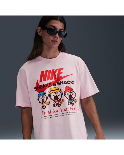 Nike Sportswear Max90 T-Shirt in het Red voor heren