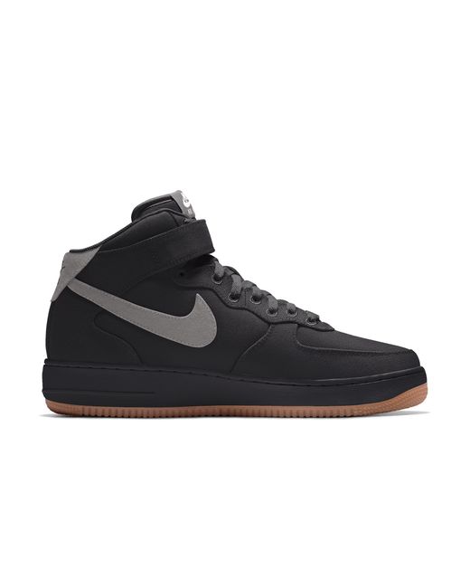 Nike Air Force 1 Mid By You Custom Schoenen in het Black voor heren