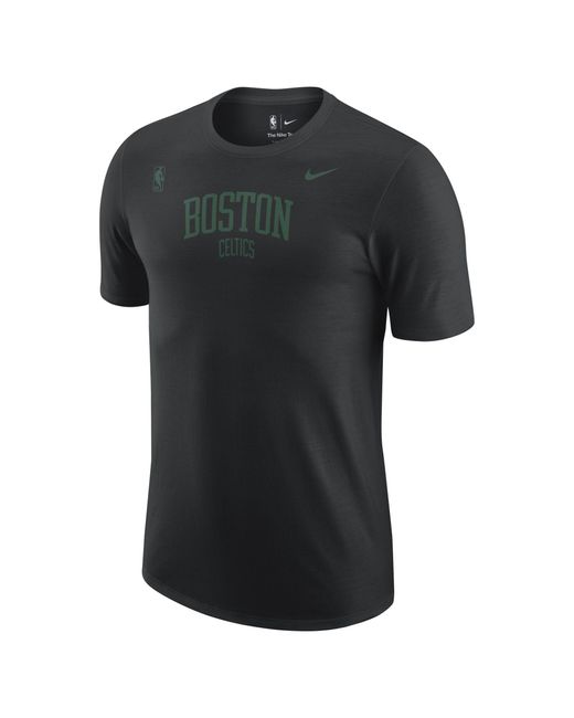 Nike Cotton Boston Celtics Courtside Max 90 Nba T-shirt in Black for