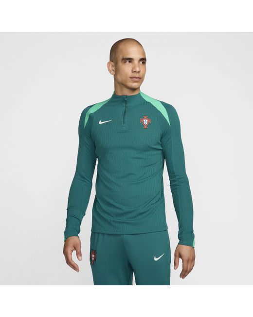 Nike Green Portugal Strike Elite Dri-fit Adv Football Knit Drill Top Polyester for men
