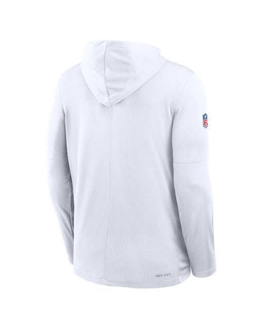 Nike Blue Cleveland Browns Pass Accuracy Dri-Fit Nfl Long-Sleeve Hooded Top for men