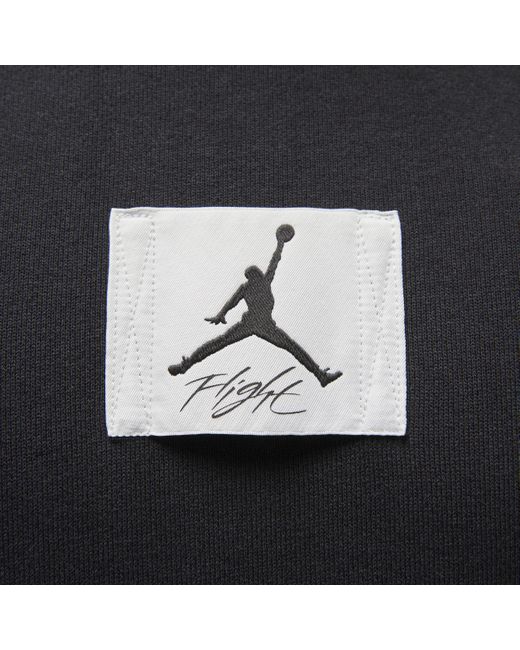 Felpa a girocollo in fleece jordan essentials di Nike in Black da Uomo