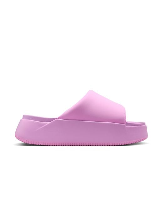Nike Pink Calm Elevation Slides