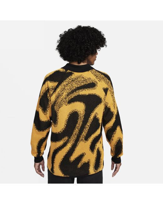 Nike Culture Of Football Knit Longsleeve Soccer Sweater in Black for Men Lyst