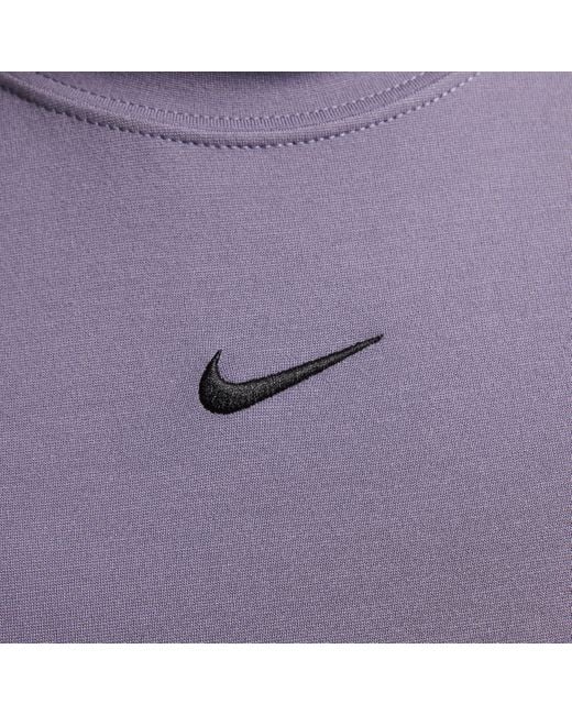 Nike Sportswear Essential Aansluitende Midi Jurk in het Purple