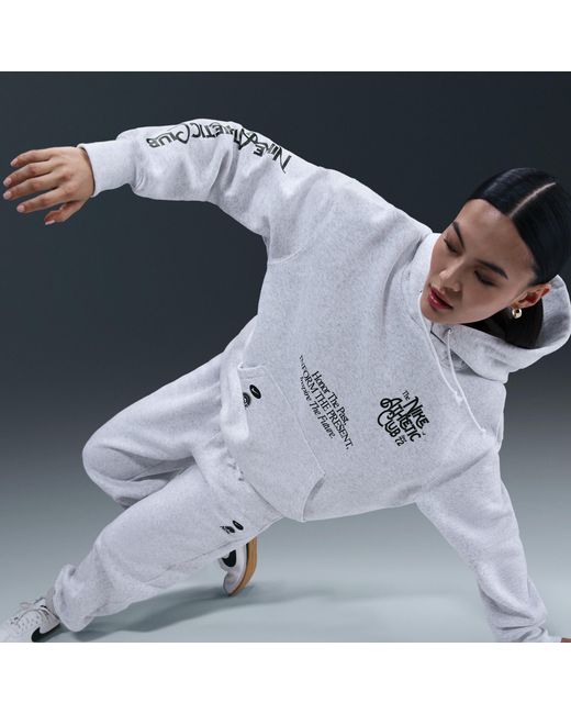 Nike Blue Sportswear Phoenix Fleece Oversized Pullover Hoodie