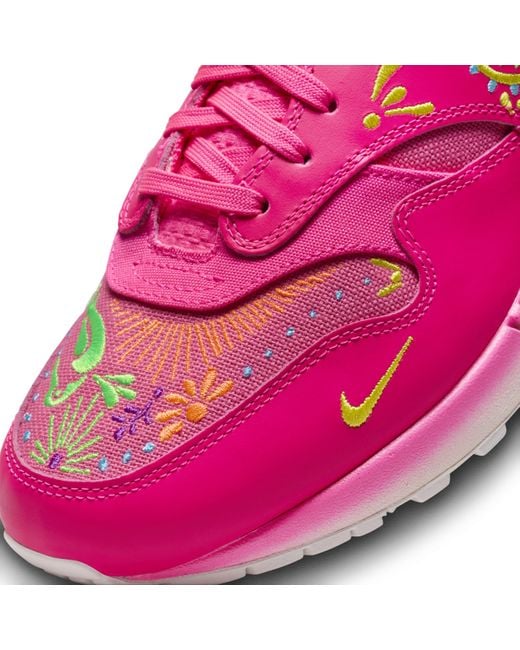 Nike Pink Air Max 1 Premium Shoes for men