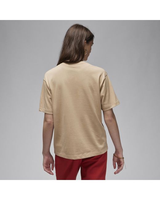 T-shirt collage jordan di Nike in Brown