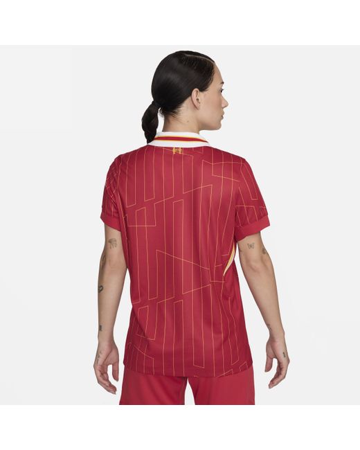 Maglia da calcio replica dri-fit liverpool fc 2024 stadium da donna di Nike in Red