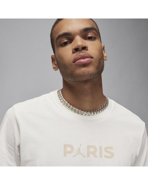 Nike White Paris Saint-germain T-shirt Cotton for men
