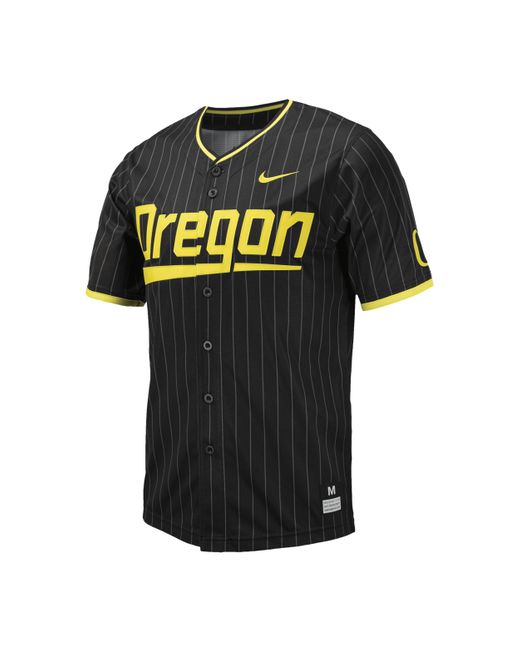 Nike Black Oregon College Replica Baseball Jersey for men