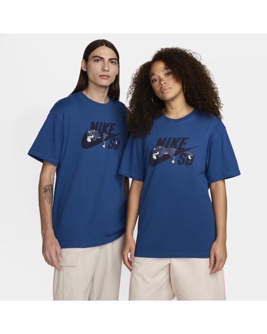 T-shirt da skateboard sb di Nike in Blue da Uomo