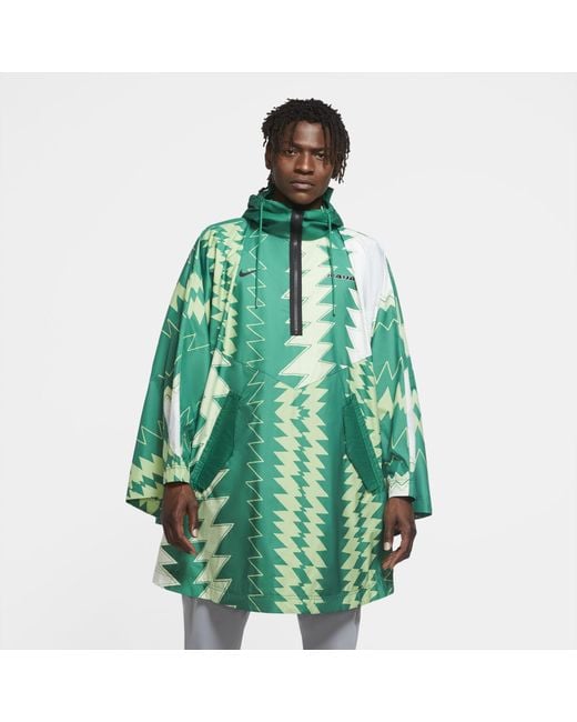 Nike Nigeria Woven Poncho Green for men