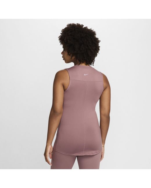 Nike Purple (m) One Dri-fit Slim-fit Tank Top (maternity) Polyester