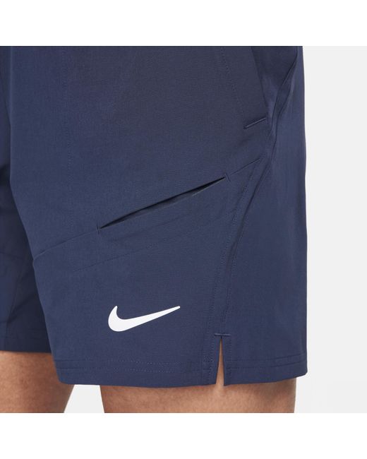 Nike Blue Court Advantage Dri-fit 7" Tennis Shorts for men