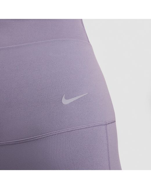 Nike Purple Zenvy High-waisted Flared Leggings