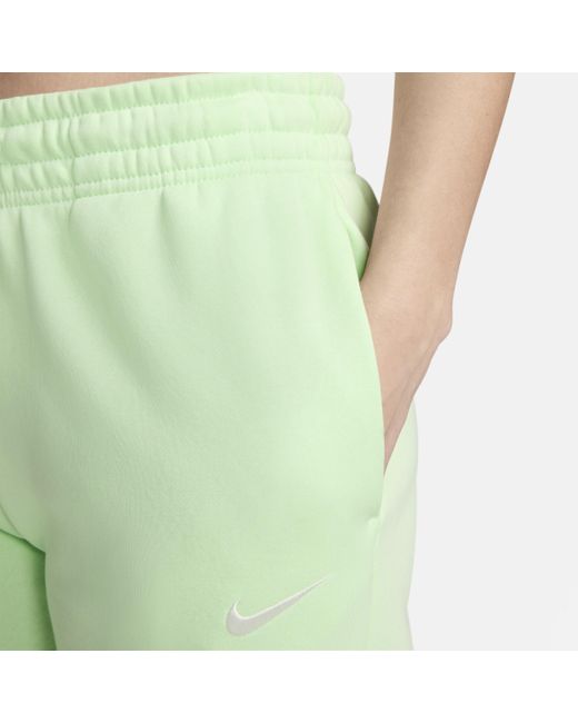 Nike Green Sportswear Phoenix Fleece Mid-rise Sweatpants