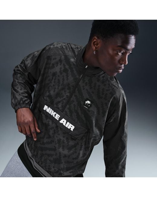 Nike Black Air Half-Zip Jacket for men
