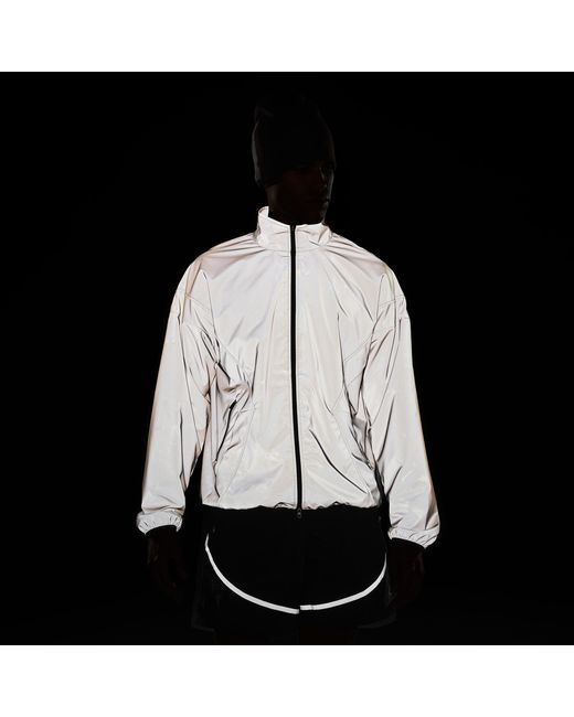 Nike Gray Brooklyn Hike Mike Reflective Draft Jacket for men
