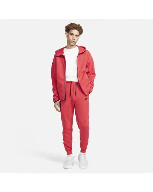 Red nike cheap joggers men