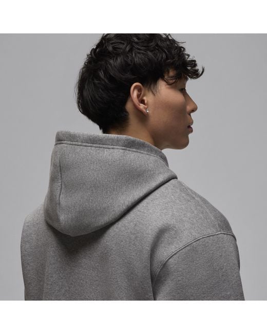 Nike Jumpman Chimney Fleece Pullover Hoodie in Gray for Men Lyst