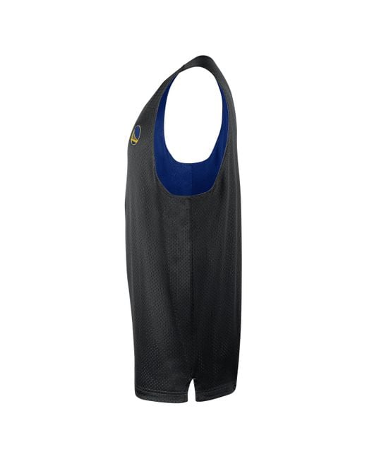 Nike Blue Golden State Warriors Courtside Nba Mesh Practice Jersey for men