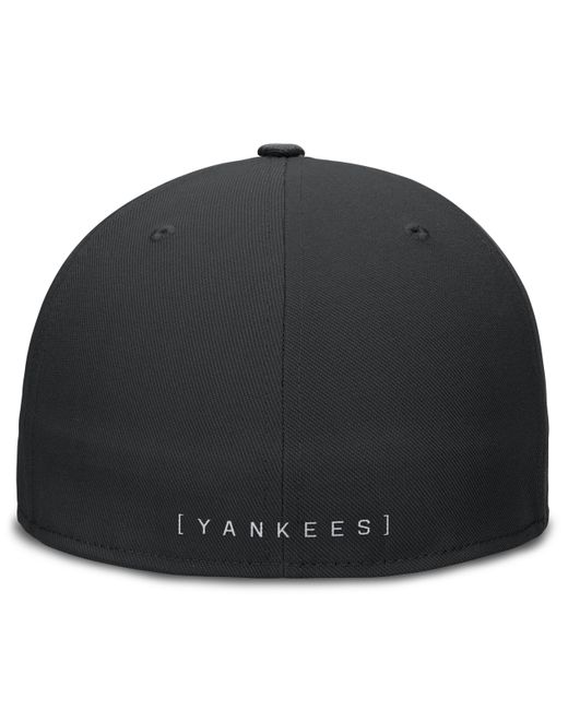 Nike Black New York Yankees Primetime True Dri-fit Mlb Fitted Hat for men
