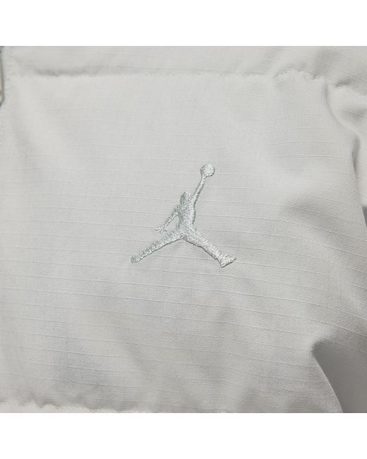 Nike Gray Jordan Flight Heritage Down Jacket Cotton for men