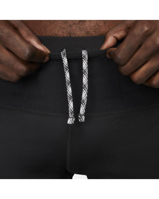 Nike Trail Lava Loops Dri-fit Running 1/2-length Tights in Black