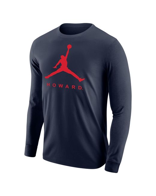 Nike Jordan College 365 Long-sleeve Swingman T-shirt in Blue for Men | Lyst