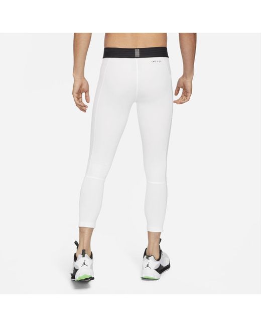 Nike Jordan Dri-fit Air 3/4-length Tights in White for Men | Lyst