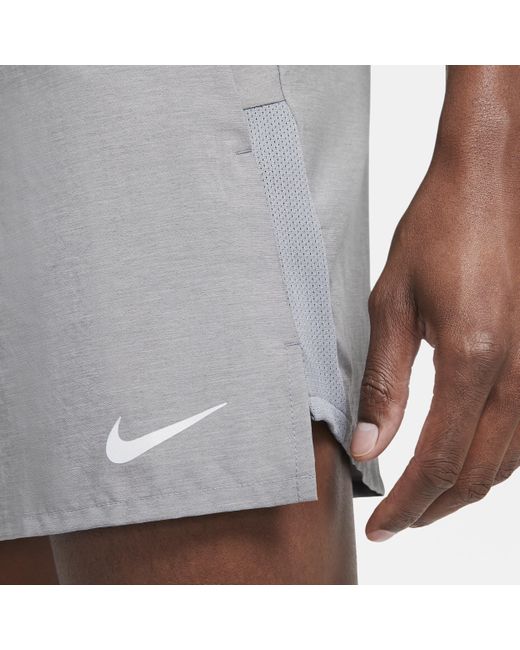 Nike Gray Challenger 5" Brief-lined Running Shorts for men