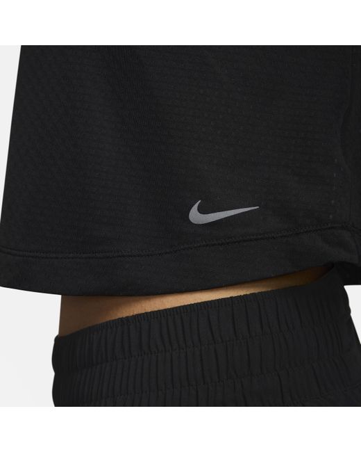 Nike Black One Classic Breathe Dri-fit Cropped Tank Top