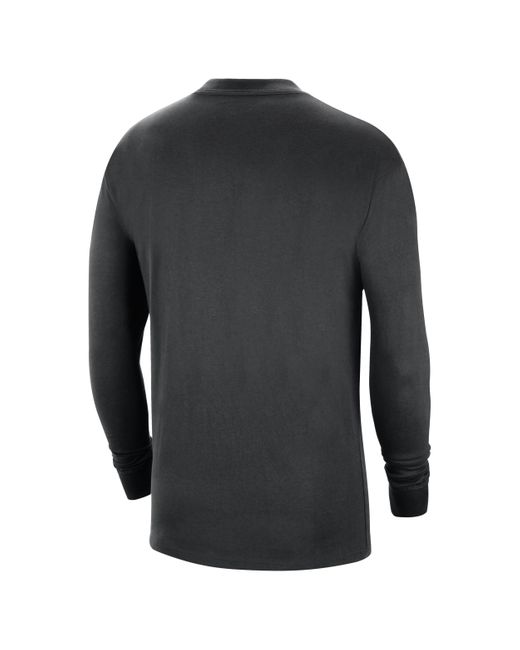 Nike Gray Boston Celtics Essential Jordan Nba Long-sleeve T-shirt Cotton for men