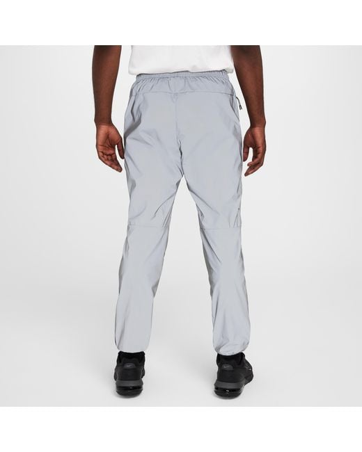 Nike Gray Tech Woven Reflective Pants for men