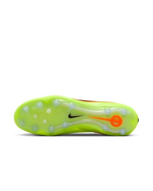 Nike Green Tiempo Legend 10 Elite Artificial-Grass Low-Top Soccer Cleats for men