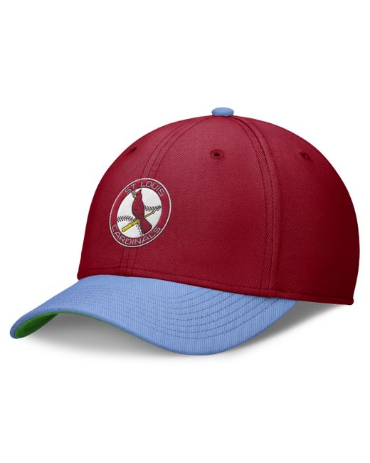 Nike Red St. Louis Cardinals Rewind Cooperstown Swoosh Dri-fit Mlb Hat for men