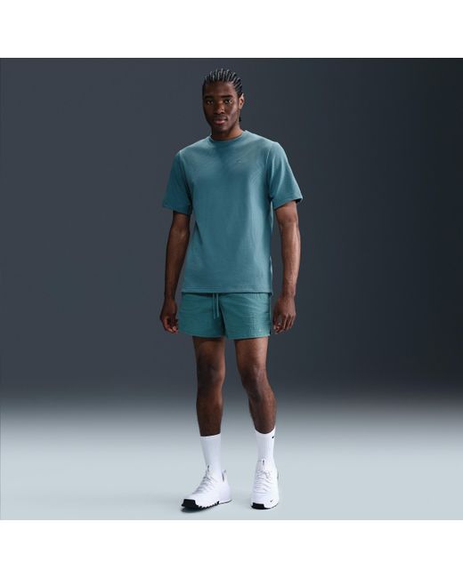 Nike Blue Primary Dri-Fit Short-Sleeve Versatile Top for men