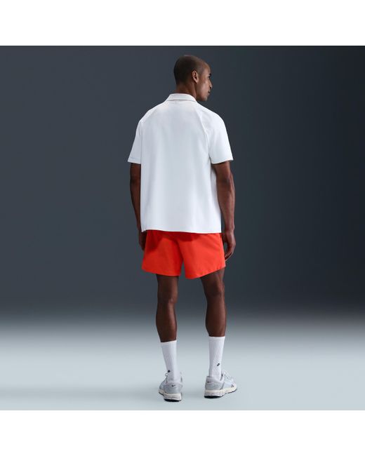 Nike Red 24.7 Perfectstretch Dri-Fit 6" Shorts for men