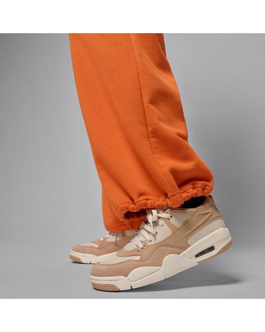 Nike Orange Nike Flight Fleece French Terry Open-Hem Trousers