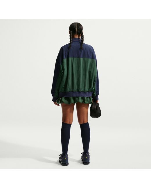 Nike Green Oversized Varsity Jacket