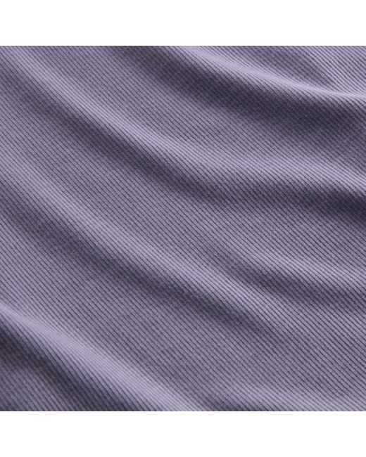 Nike Purple Sportswear Chill Knit Tight Mini-rib Cami Dress