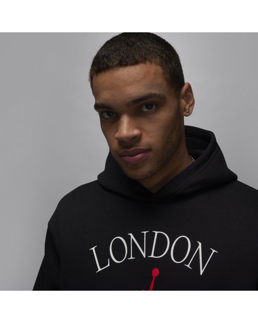 Nike Black Jordan London Pullover Hoodie Polyester for men