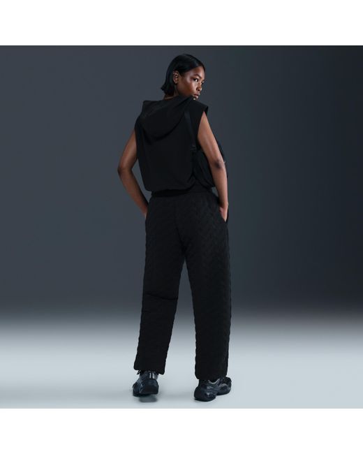 Nike Blue Sportswear Phoenix Fleece Oversized High-Waisted Jacquard Pants