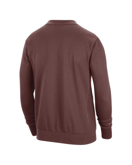 Nike Brown Chicago Bulls Standard Issue Dri-fit Nba Sweatshirt Polyester for men