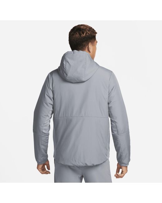 Nike Blue Unlimited Therma-fit Versatile Jacket 50% Recycled Polyester for men