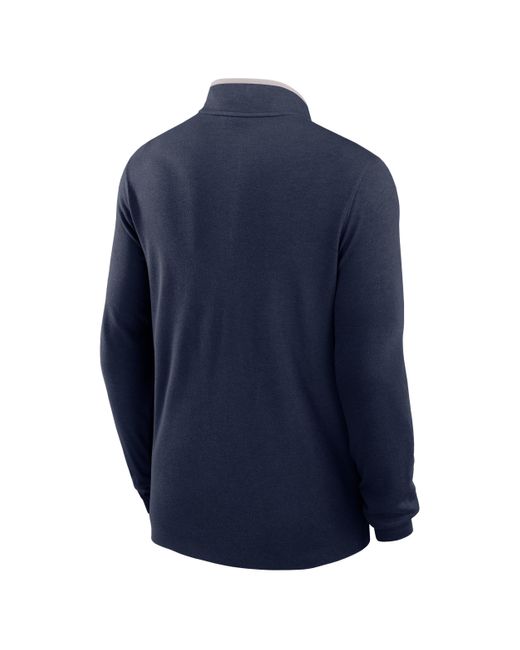 Nike Blue Tennessee Titans Logo Victory Dri-Fit Nfl 1/2-Zip Long-Sleeve Top for men