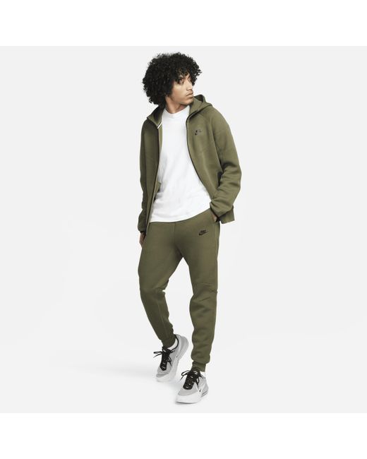 Nike Sportswear Tech Fleece joggers Cotton polyester 50 Sustainable Blends in Green for Men Lyst